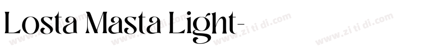 Losta Masta Light字体转换